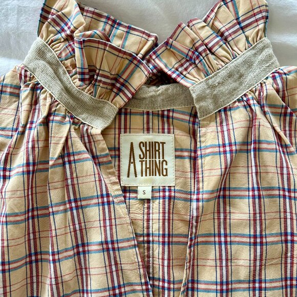 A Shirt Thing checkered blouse in size small. - Picture 1 of 3